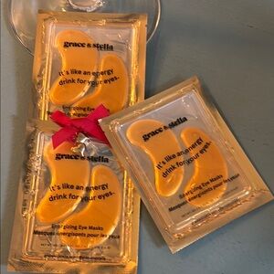 Grace & Stella Gold Eye Masks LOT OF 3